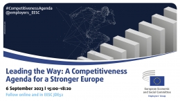 Visual of conference "Leading the Way. A Competitiveness Agenda for a Stronger Europe"